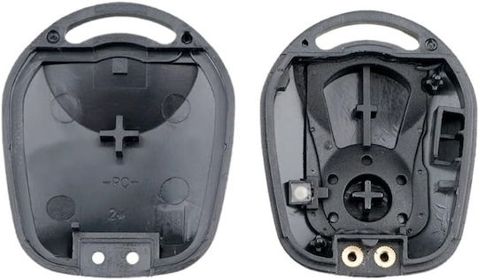 Techstar Car Key Case Compatible With Ssangyong Actyon Kyron Rexton SUV Ssy3 Blade Screw 1 Button