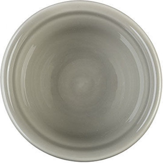 Estia Pearl Pearl Dip Serving Bowl Round made of Porcelain Gray with Diameter 6.5cm