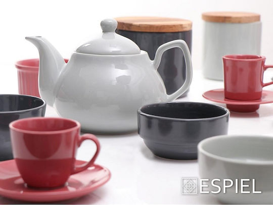 Espiel Essentials Μπωλ Σερβιρίσματος για Ντιπ Στρογγυλό από Πορσελάνη Γκρι με Διάμετρο 10εκ.