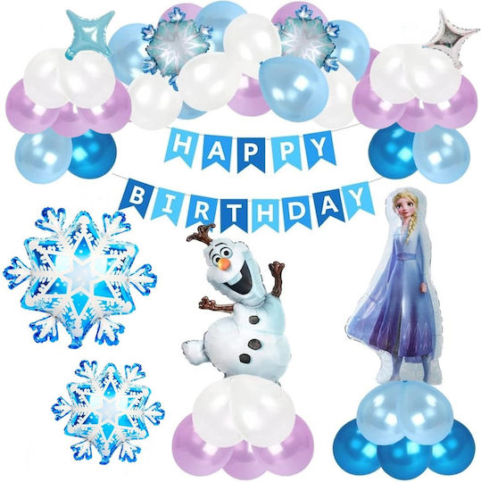 Composition with 21 Balloons Foil Multicolored