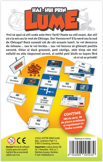 Joc de Societate Hai Hui Around the World pentru 2-6 Jucători 12+ Ani Ludicus Games