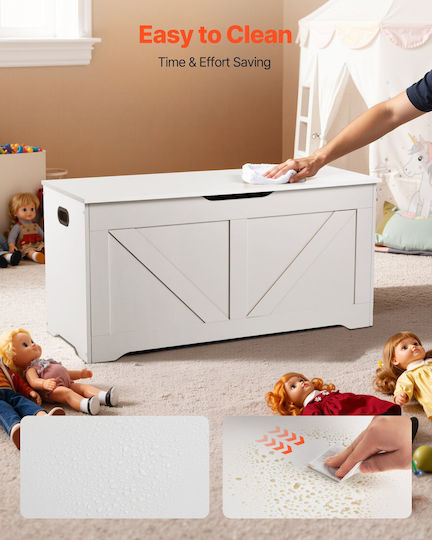Vevor Children's Storage Box made of Wood White 99x39.5x48cm 1pcs