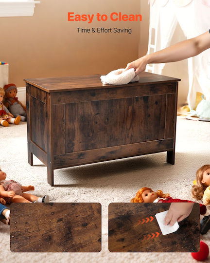 Vevor Children's Storage Box made of Wood Brown 75.4x38.9x48cm 1pcs