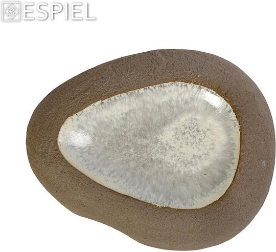 Espiel Spirit Μπωλ Σερβιρίσματος για Ντιπ Στρογγυλό Κεραμικό Μπεζ με Διάμετρο 21εκ.