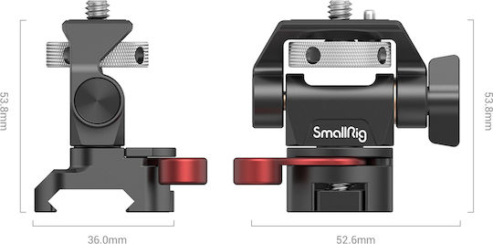 Smallrig 2906b Verstellbare Monitorbasis Nato Clamp