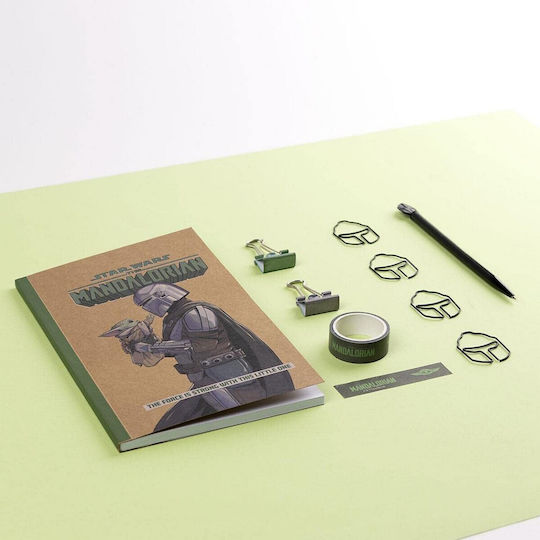 Set De Papetărie Mandalorian 10 Bucăți Verde