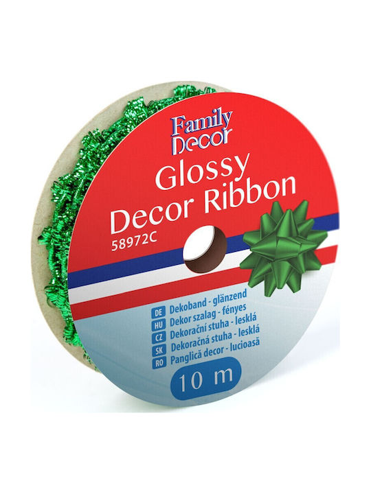 Family Decor Crăciun Panglică Verde 274cm 1buc