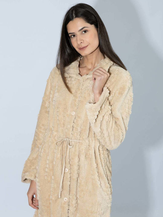 Harmony Winter Women's Robe Beige