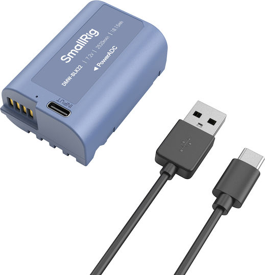 SmallRig 4906 Kamera-Batterie Panasonic DMW-BLK22 USB-C
