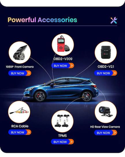 Car Audio System for Skoda Fabia 2015-2022 (Bluetooth/USB/WiFi/GPS/Apple-Carplay/Android-Auto) with Touch Screen 9"