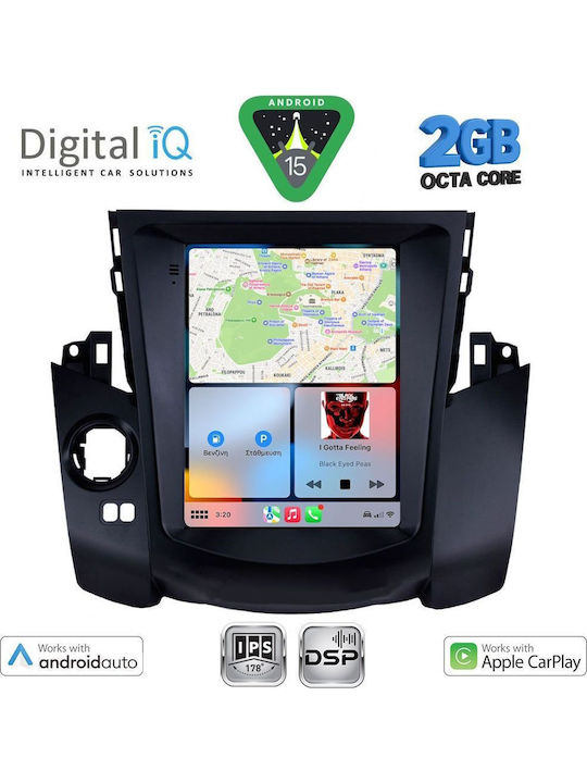 Digital IQ Auto-Audiosystem für Toyota RAV 4 2006-2012 (Bluetooth/USB/WiFi/GPS/Apple-Carplay/Android-Auto) mit Touchscreen 4.1"