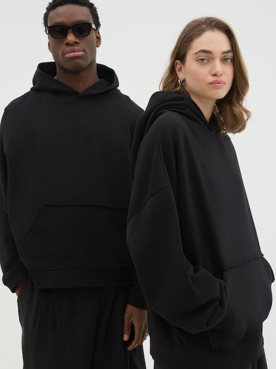 Sweatshirt with Hood Black