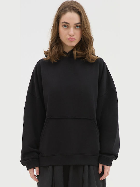 Sweatshirt with Hood Black