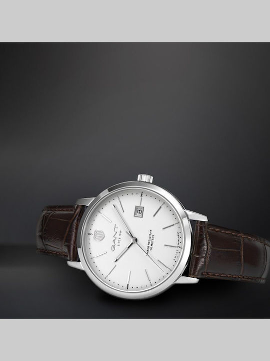 Gant Prestige Ρολόι Μπαταρίας με Δερμάτινο Λουράκι