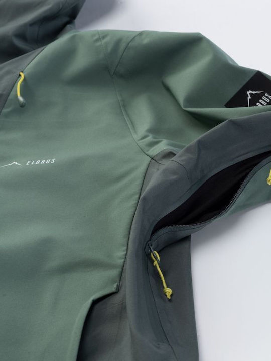 Winter Jacket Hardshell Waterproof and Windproof Green