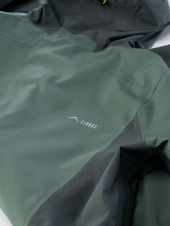 Winter Jacket Hardshell Waterproof and Windproof Green