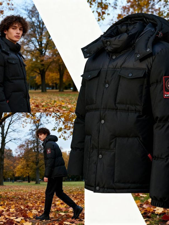 Jacke Wasserdicht Black