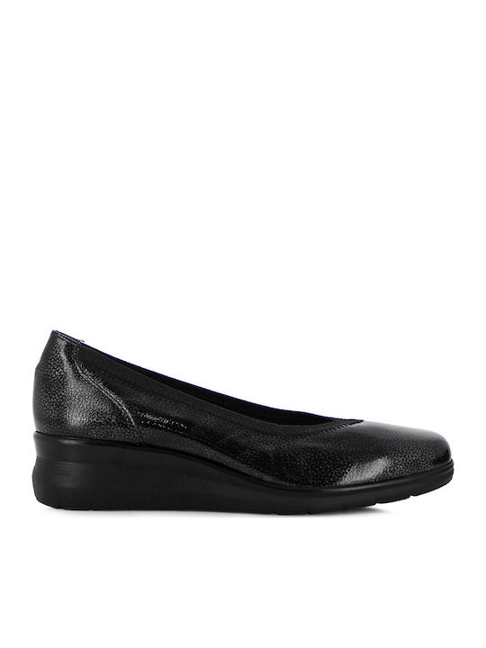 Leather Black Low Heels