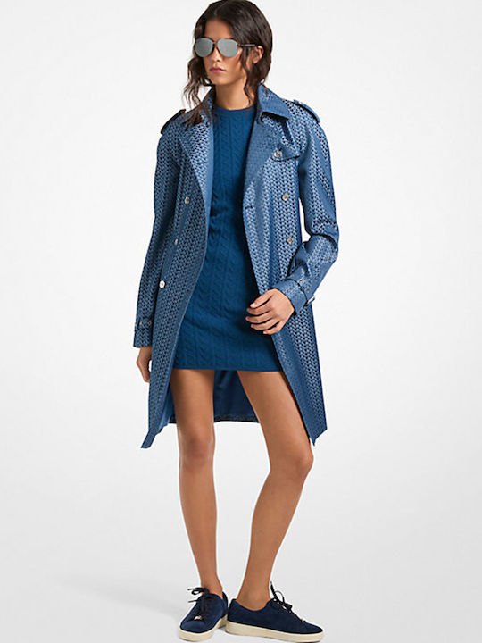 Women's Blue/light blue Trench Coat