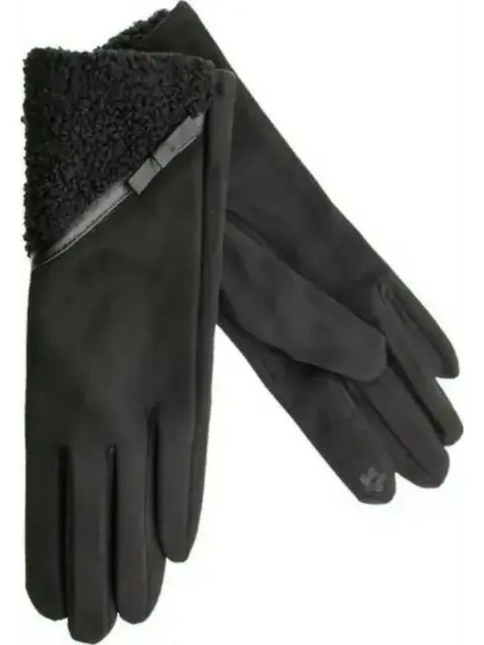 Set with Beanie Knitted in Black color
