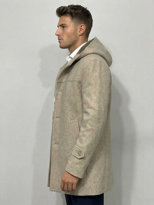 Men's Half Coat Beige