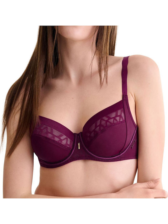 Purple Magenta Σουτιέν ohne Polsterung mit Bügel