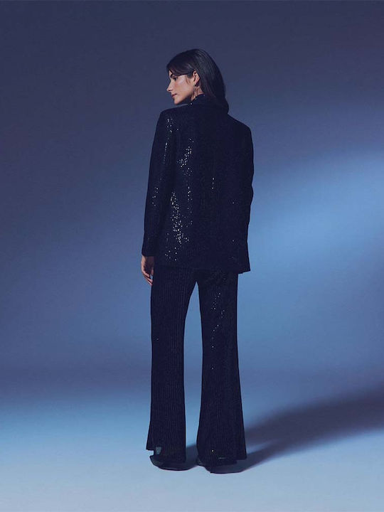 Sou Women's Blazer Blazer with Sequins