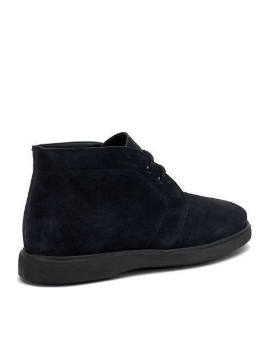 Suede Μπλε Ανδρικά Μποτάκια