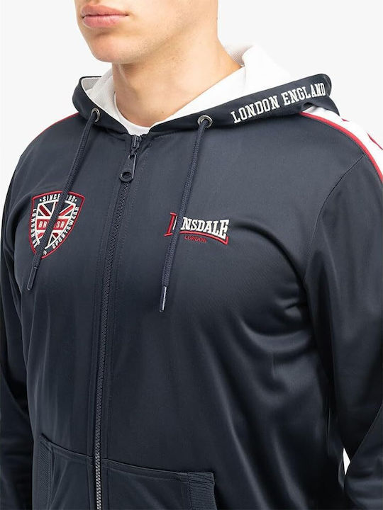 Strathmore Ανδρική Ζακέτα Fleece με Κουκούλα Navy/white/red