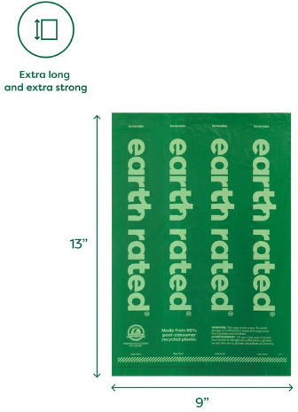 Earth Rated Eco Σακούλες Περιττωμάτων Χωρίς Άρωμα 315τμχ – Οικολογικές & Ανθεκτικές
