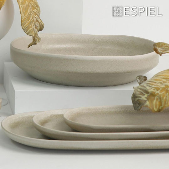 Espiel Noah Serving Platter Oval Beige 28.5x14cm