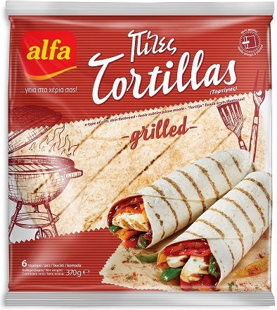 Alfa Τορτίγια Τορτίγια Grilled 370gr 6τμχ