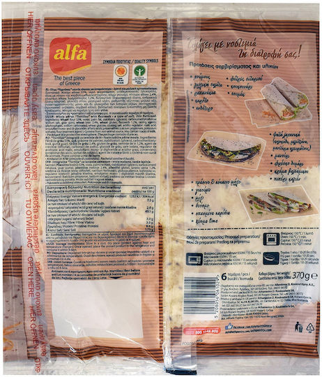 Alfa Alfa Mehrkorn Tortilla mit Leinsamen & Samen 370g
