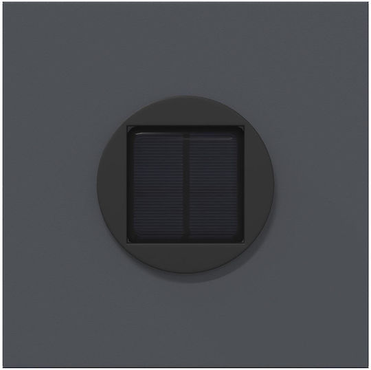 vidaXL Set 2 Solarleuchten Straßenleuchte Warmes Weiß mit Fotokontakt 18cmx18cmx80cmcm