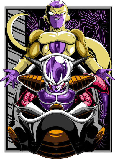 Autocolant De Perete Frieza Dragon Ball Stick2435 100cm
