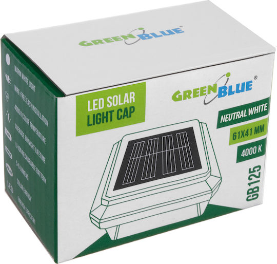 Green Blue Solar Light with Natural White Light 4000K 10cmx10cmx6.3cmcm