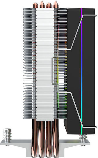 ProGaming PGS4A Cooler Procesor pentru Socket /A/M/4/A/M/5/1/2/0/0/1/1/5/x/1/7/0/0/ cu ARGB Iluminare