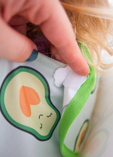 Baby Jem Salopetă material textil cu autocolant & Buzunar Albastru pentru 4 m+