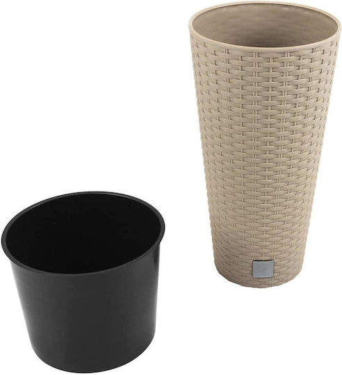 Prosperplast Ghiveci Rattan Maro Prosperplast Ghiveci Rattan Maro