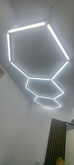 Lustră Decorativă Hexagon Transparent