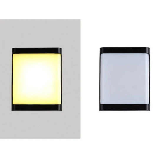 Lumină de exterior montată pe perete LED IP65 20W cu Alb Rece Lumină 20x16x5εκ.