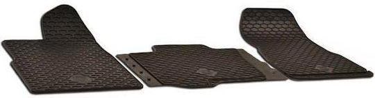 Umbrella Vordere Matten 3Stück aus Gummi für Ford Tourneo Custom / Transit 2013 Schwarz