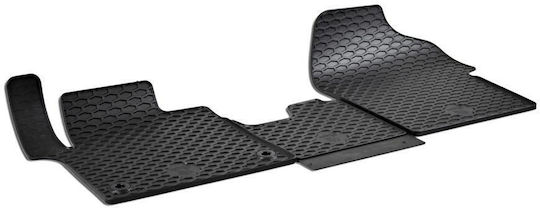 Umbrella Front Mats 3pcs for Peugeot Expert / Traveller Citroen Jumpy / SpaceTourer 2016 Black
