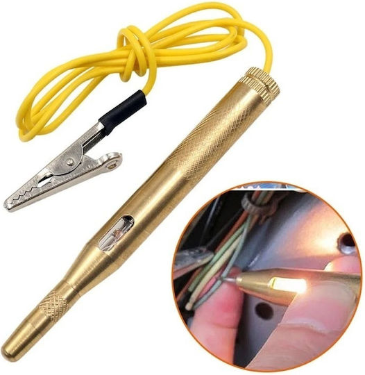 Techstar D0086-y Pix Testare Tensiune Auto DC 6V 12V 24V 115x10 Mm Compatibil Mașini Bărci Motociclete Motoare Mici Argintiu
