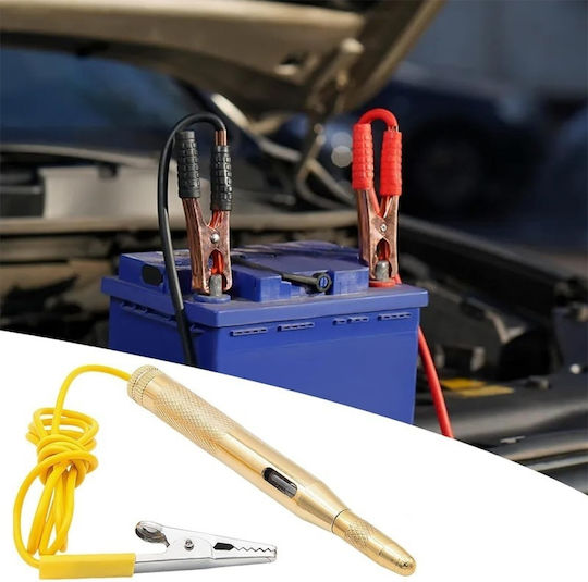 Techstar D0086-y Pix Testare Tensiune Auto DC 6V 12V 24V 115x10 Mm Compatibil Mașini Bărci Motociclete Motoare Mici Argintiu