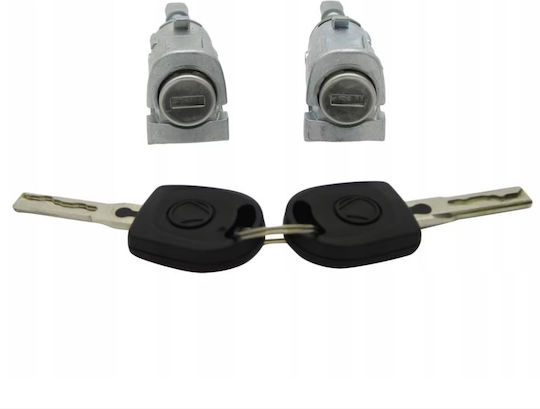 Set Cilindru Încuietoare Ușă Techstar Compatibil VW Golf 4 Bora Passat B5 Polo 9N Skoda Octavia Fabia Audi A6 C5 Echivalent 1U0837167E