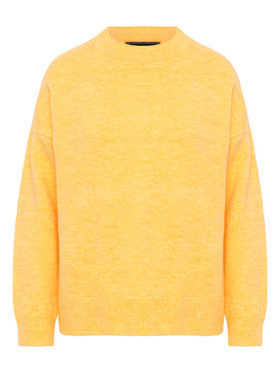 Γυναικείο Μακρυμάνικο Πουλόβερ Κιτρινο (yellow)