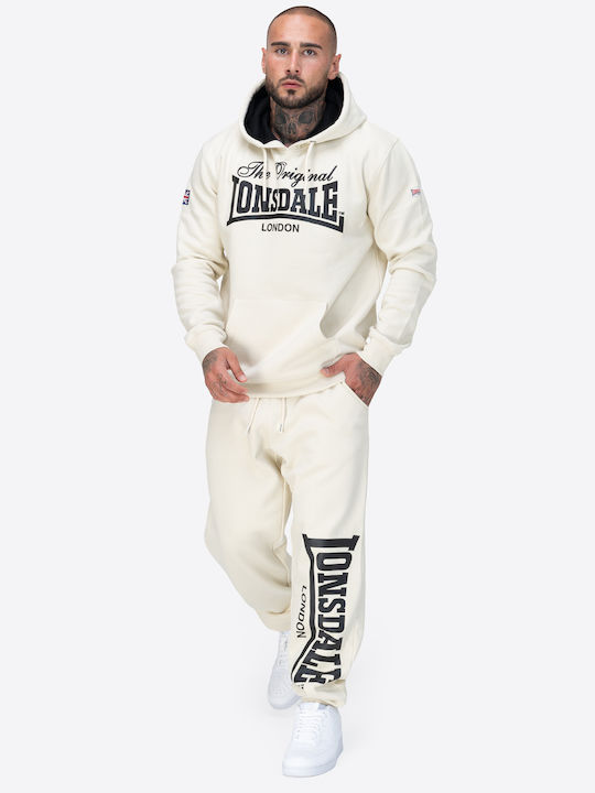 Atherton Φούτερ με Κουκούλα Beige/black
