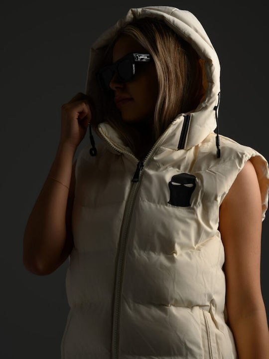 Women's Puffer Jacket for Winter Off-white