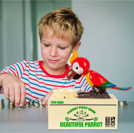Interactive Piggy Bank Children Parrot Model
